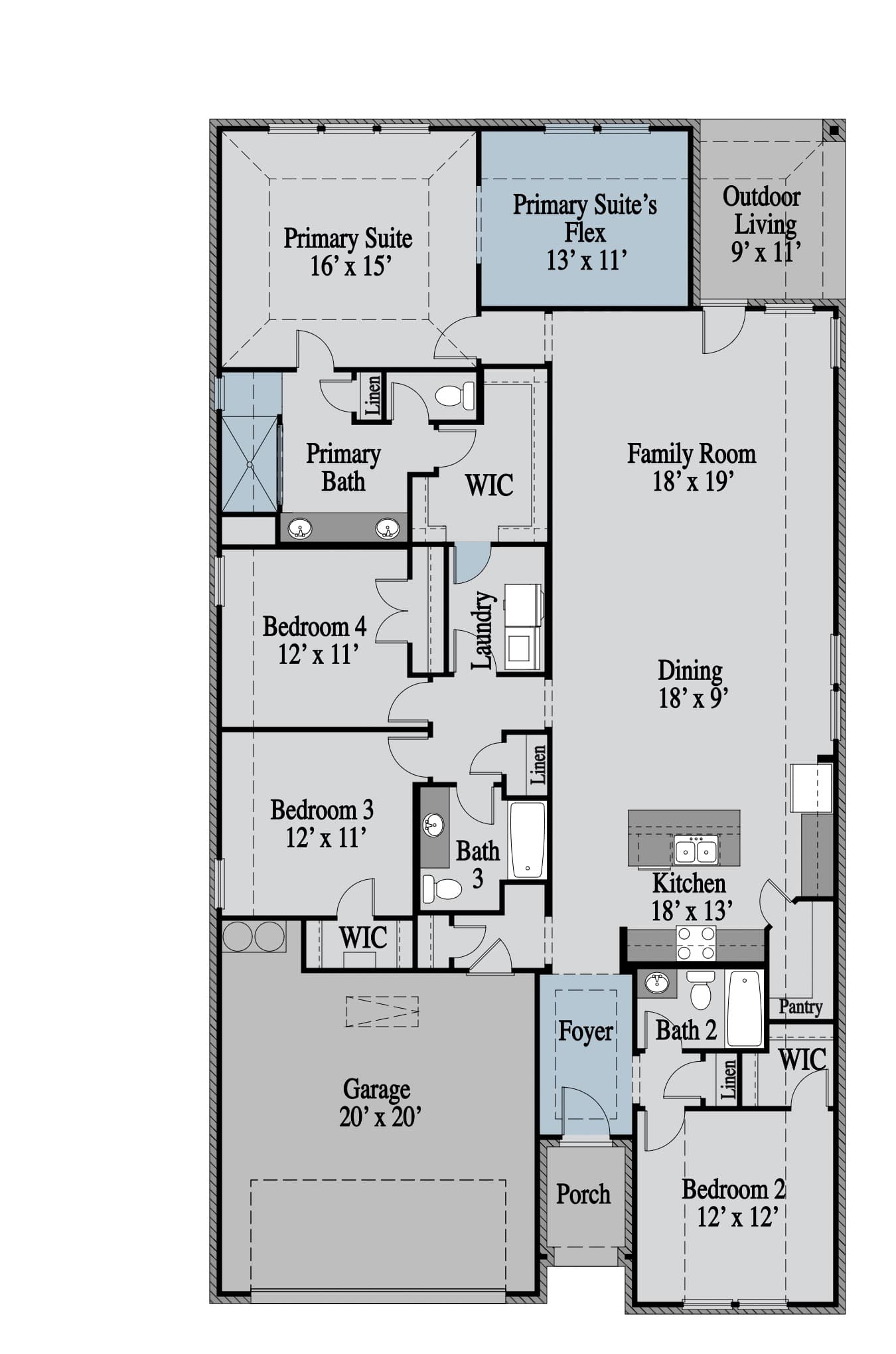 Rio Grande 1st Floor floor plan