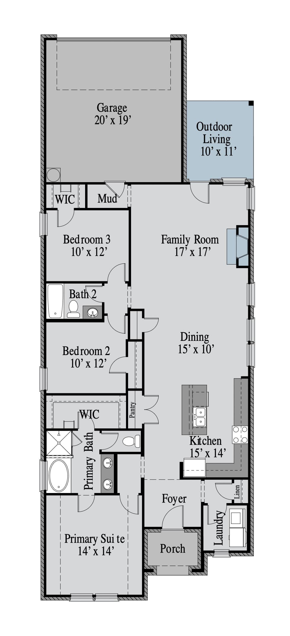 Cypress 1st Floor floor plan