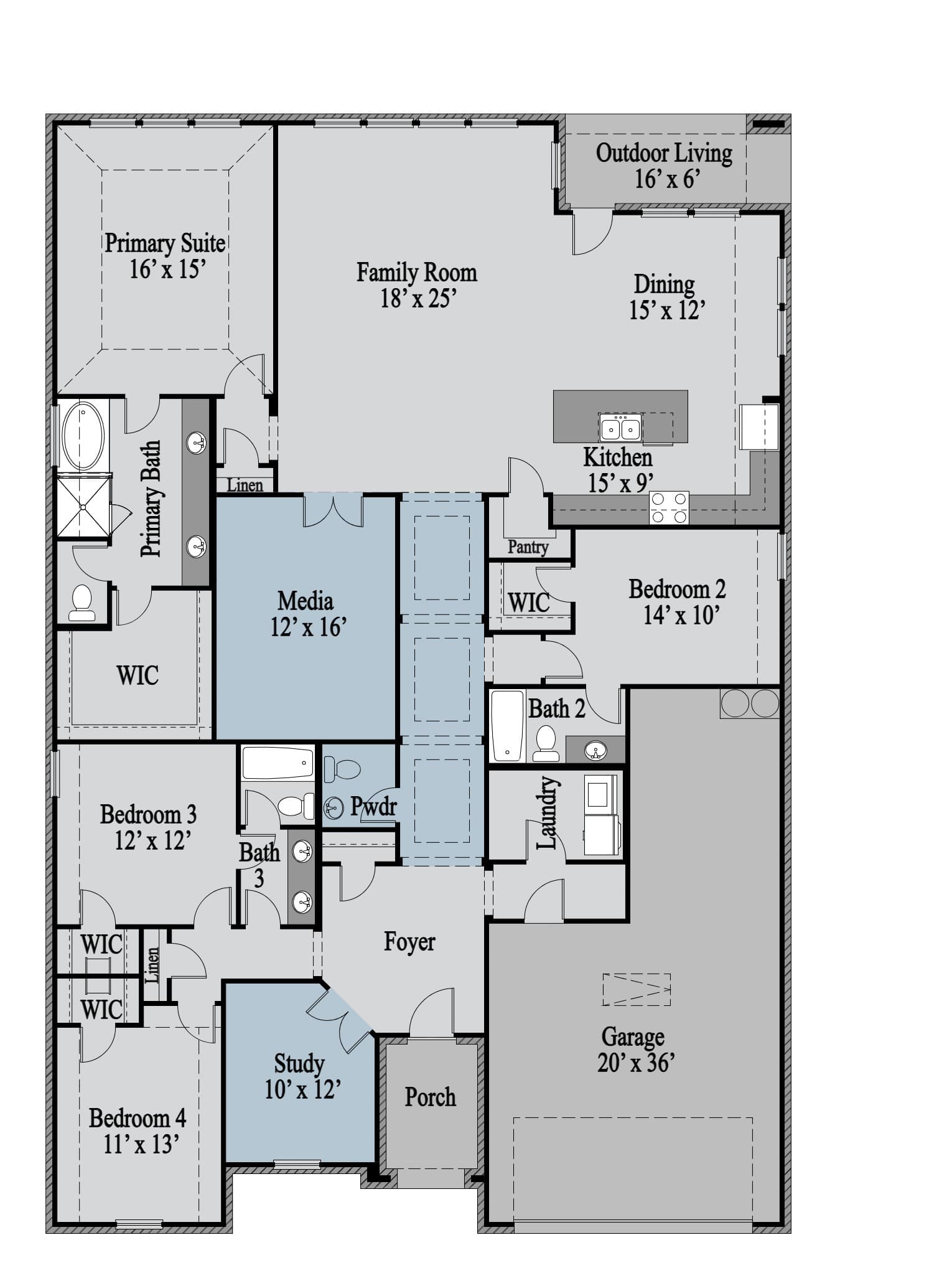 Jackson 1st Floor floor plan
