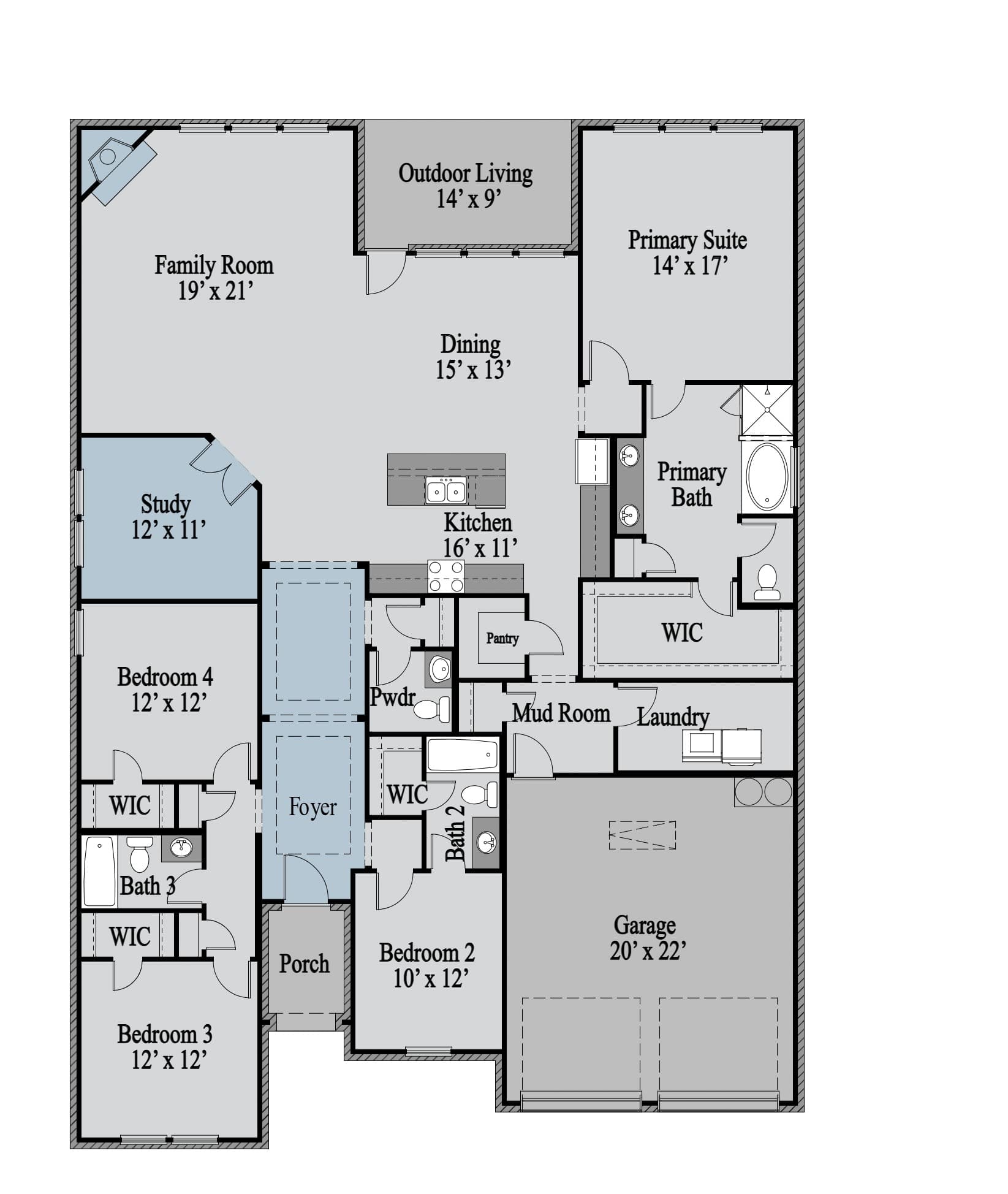 Hawkins 1st Floor floor plan